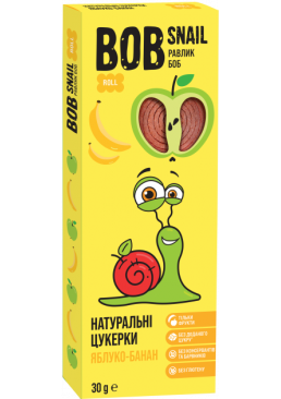 Натуральные конфеты Bob Snail Яблоко-Банан, 30 г